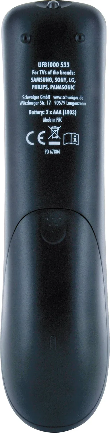 Schwaiger Comfort telecomando universale 2 in 1 nero