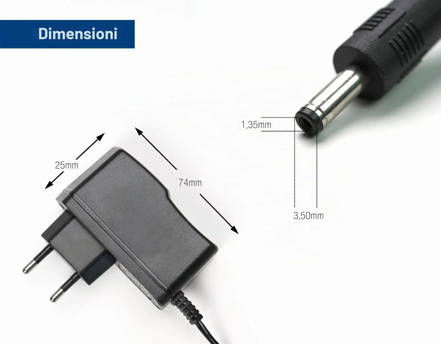 Edision alimentatore universale 5V 2A 2pin EU