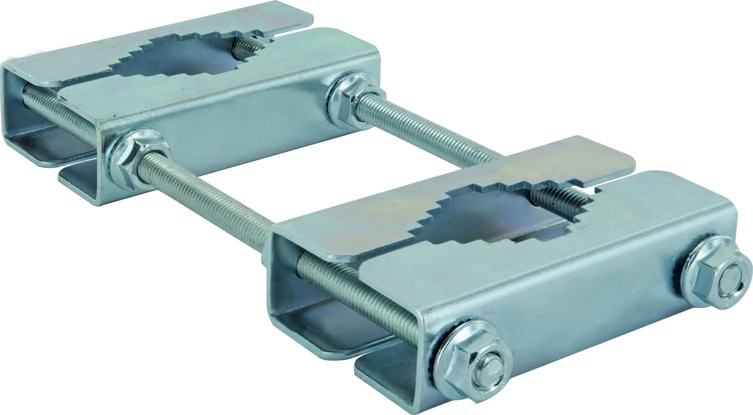 SCHWAIGER distanziale doppio morsetto tubi fino 60mm acciaio