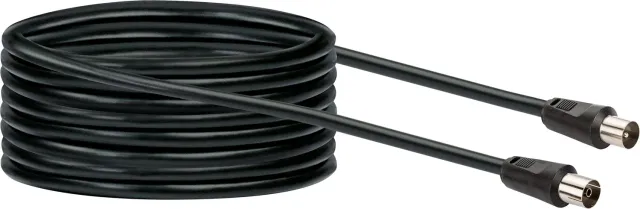 Schwaiger Cavo Antenna 1,5 m 75 dB Nero Schermato