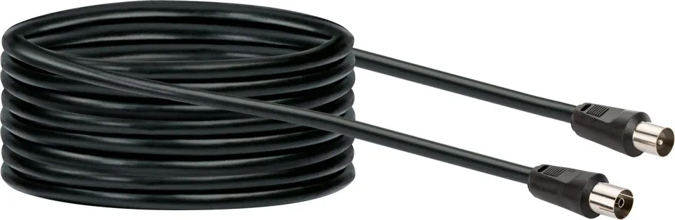 Schwaiger Cavo Antenna 1,5 m 75 dB Nero Schermato
