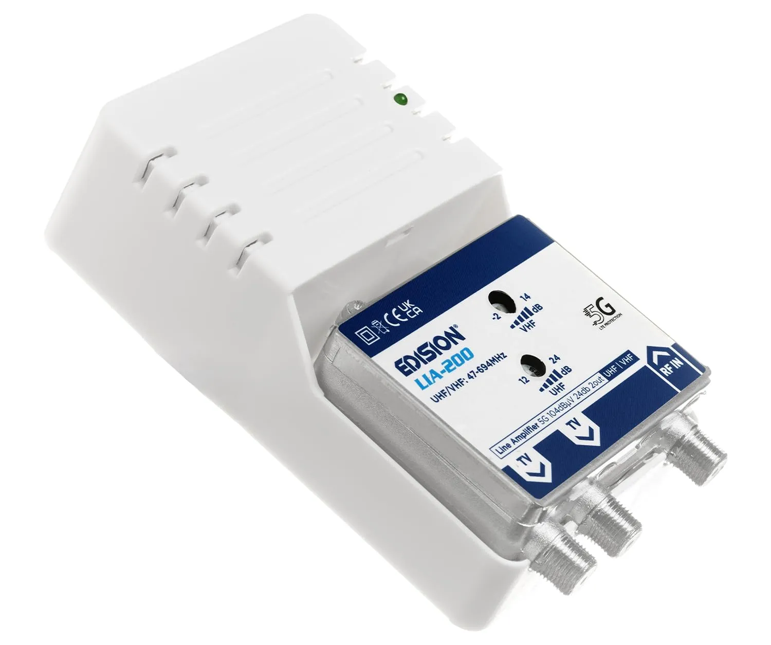 Edision LIA-200 Amplificatore Antenna 2 Uscite Filtro 5G