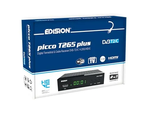 Edision PICCO T265 Plus Decoder Terrestre Full HD HEVC