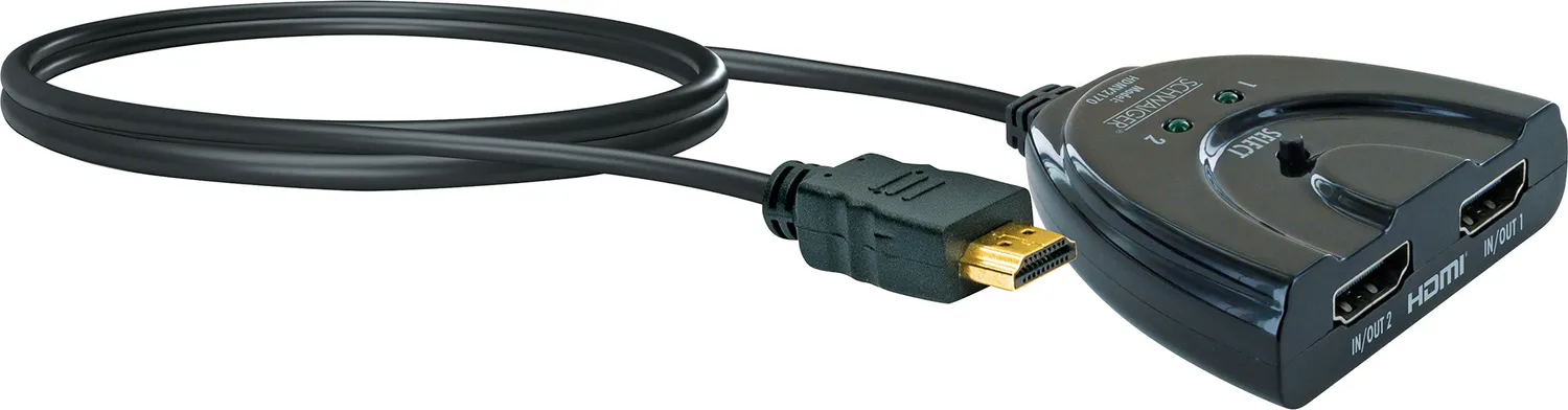 Schwaiger switch HDMI 2 in 1 out adattatore 4K