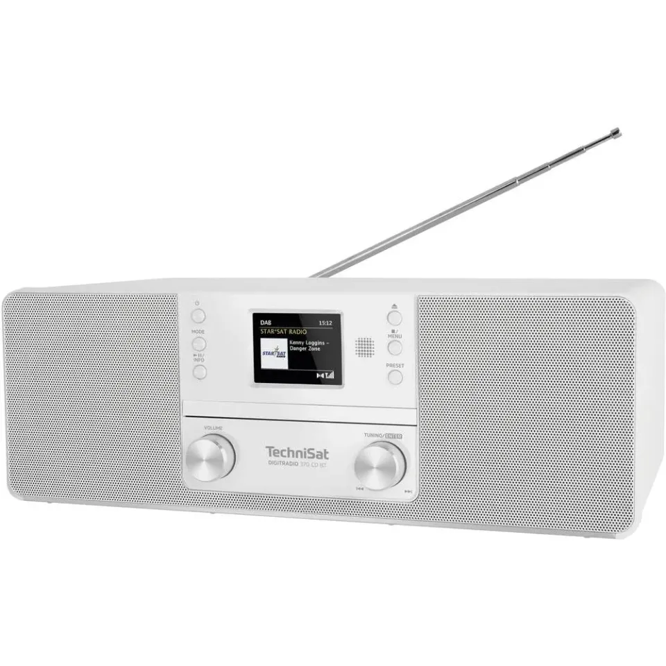 Technisat DigitRadio 370 CD BT radio DAB+ bianca con CD