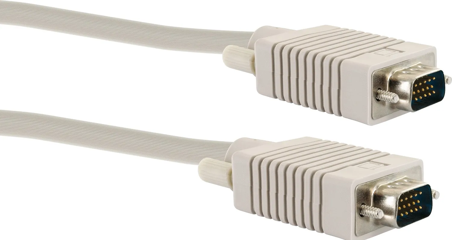 Schwaiger cavo monitor VGA 1,8 m grigio chiaro