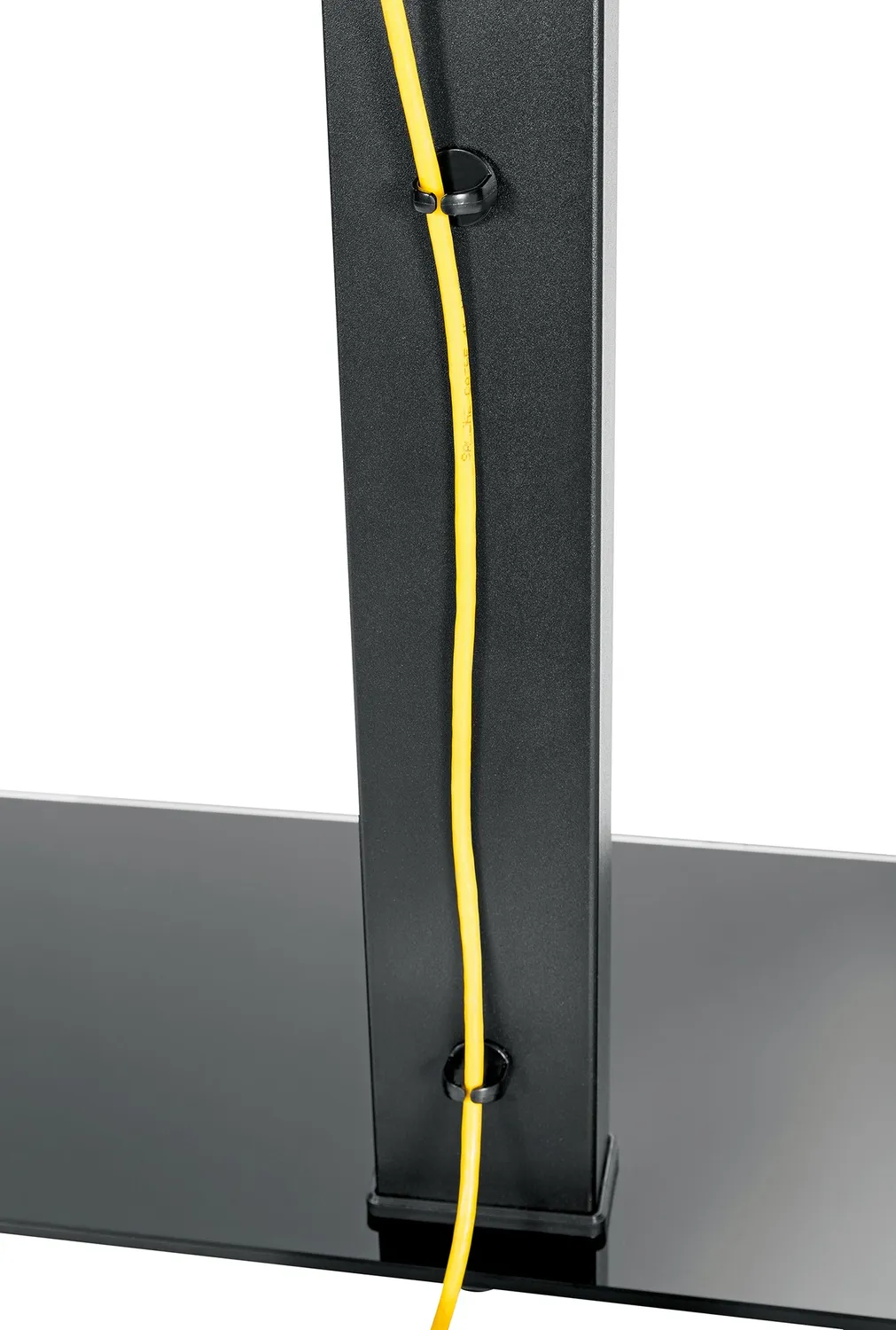 Schwaiger Supporto TV Tavolo 37-70" Vetro Nero Girevole