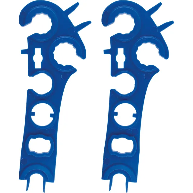 Schwaiger Chiavi Montaggio Connettori Solari 2 Pezzi Blu