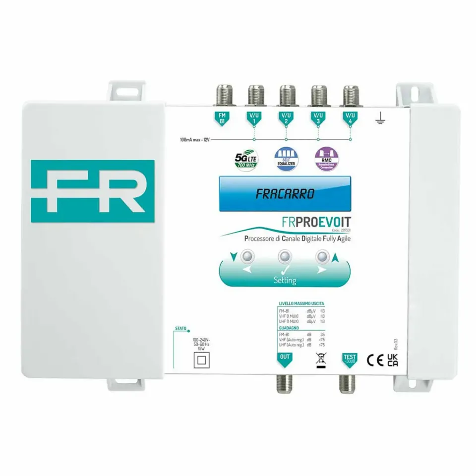 Fracarro FRPRO EVO IT centrale programmabile 32 filtri