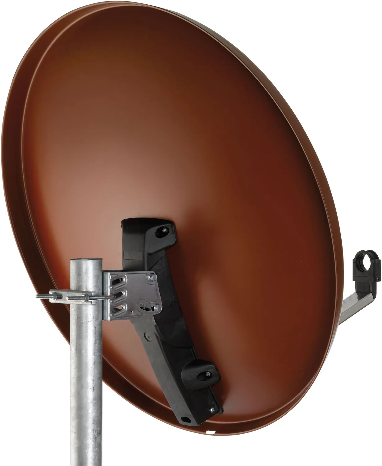 SCHWAIGER Parabola Acciaio 80 cm Rossa 38,5 dB Antenna Offset