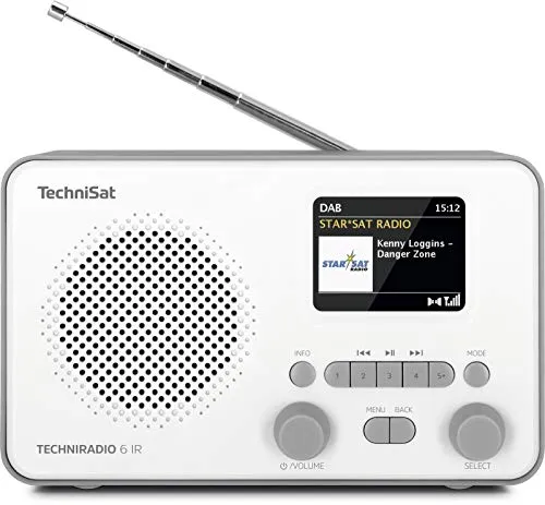 TechniSat TechniRadio 6 IR radio internet DAB+ grigio bianco