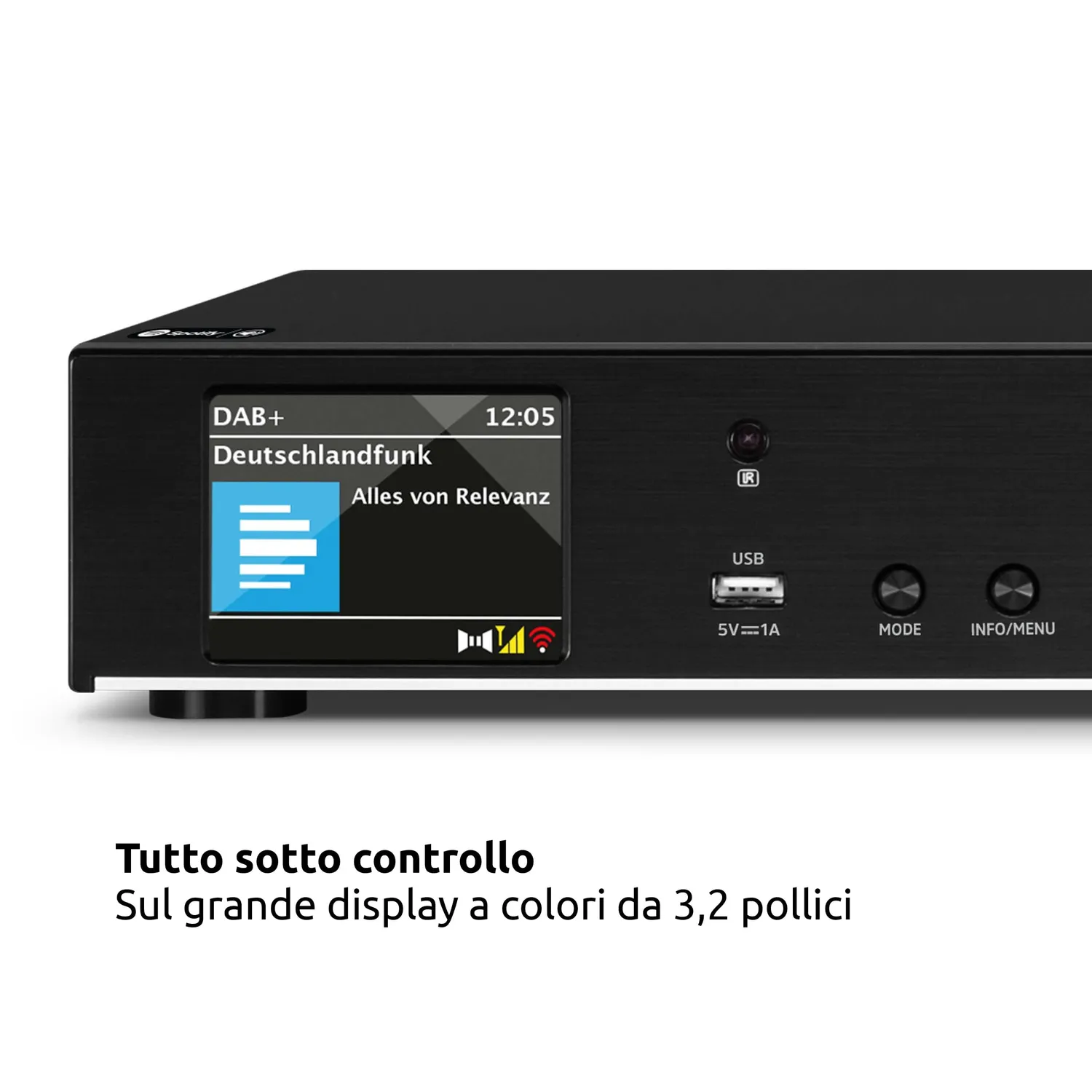TechniSat DIGITRADIO 143 V3 sintonizzatore HiFi nero