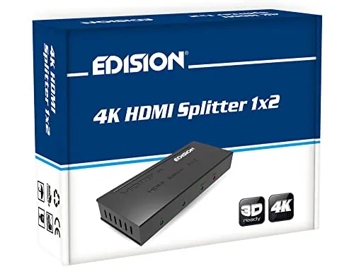 Edision Splitter HDMI 1x2 4K Ultra HD 2160p HDR