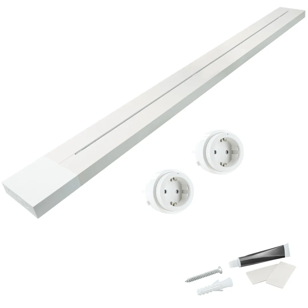 Schwaiger Binario Prese Alluminio Click Twist 50cm Bianco