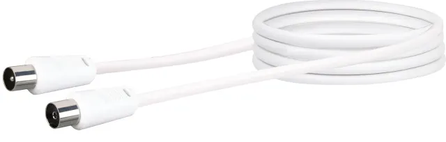Schwaiger cavo antenna TV 1,5 m bianco 75 dB