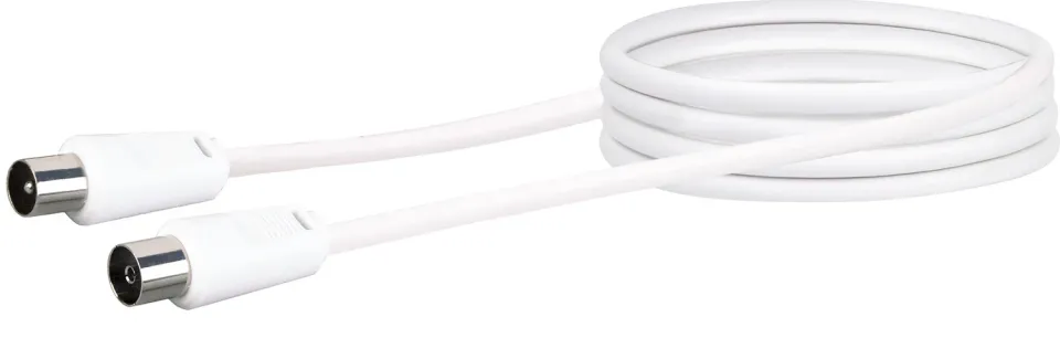 Schwaiger cavo antenna TV 1,5 m bianco 75 dB
