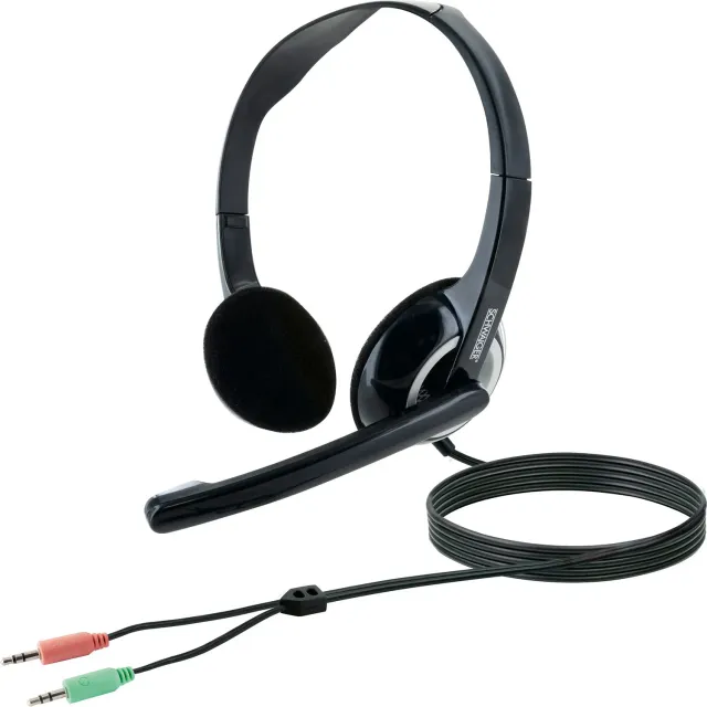 Schwaiger Cuffie PC con Microfono Flessibile Jack 3,5mm
