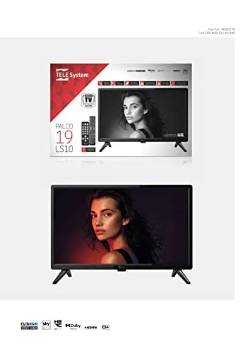 TELE System TS19 LS10 TV LED 19 HD T2/S2 12V nero