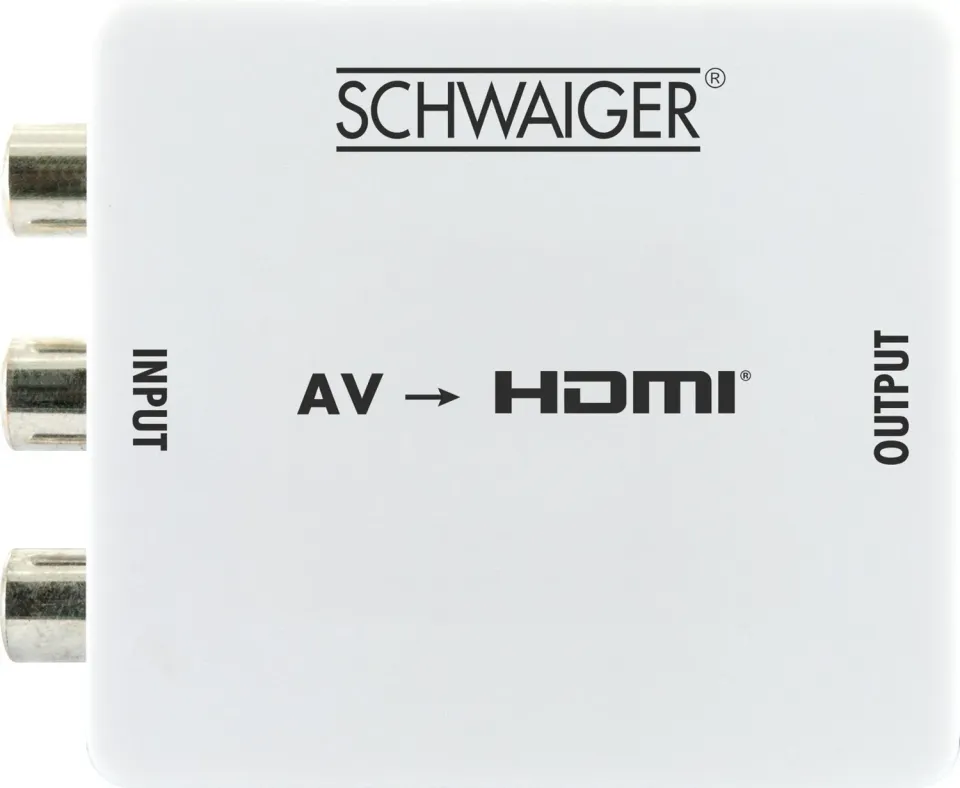 SCHWAIGER convertitore AV HDMI Full HD bianco