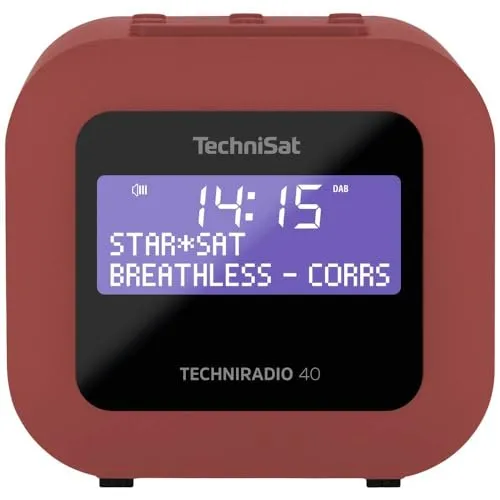 TechniSat Techniradio 40 radiosveglia DAB+ rossa USB