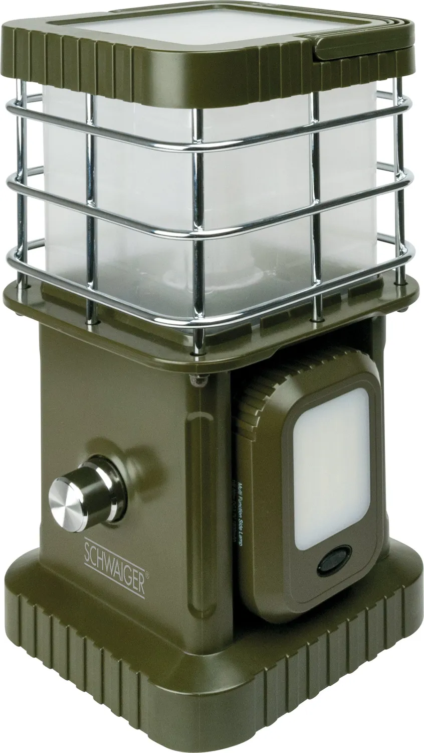 Schwaiger Lampada da Campeggio LED Bluetooth Verde 400 lm
