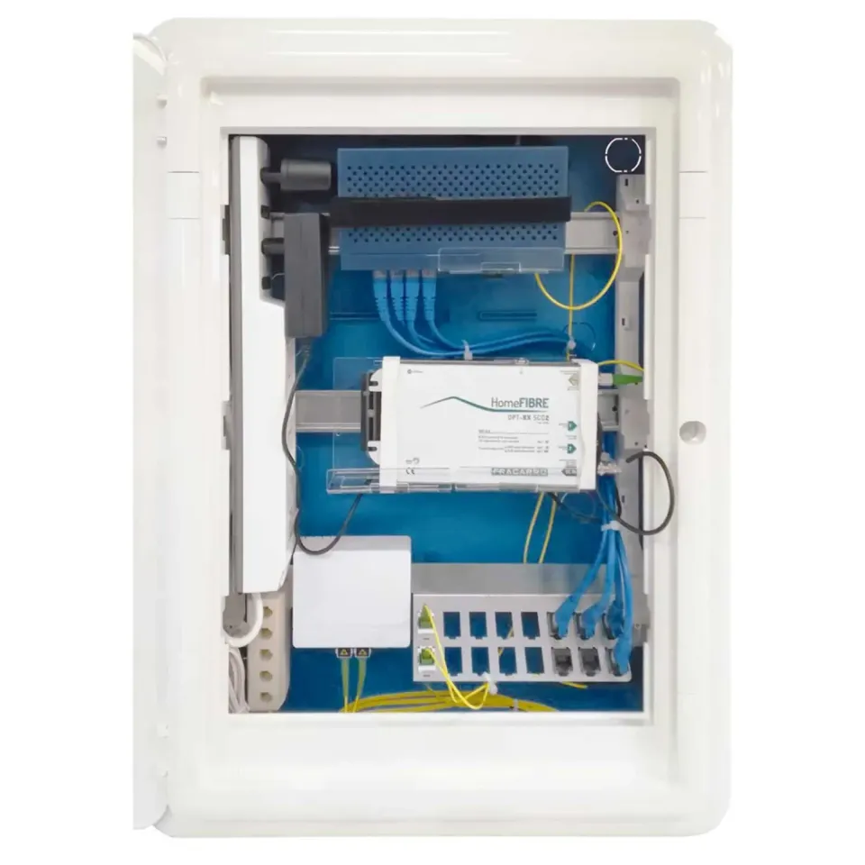 Fracarro QDSA box fibra ottica FTTH 54 moduli da incasso