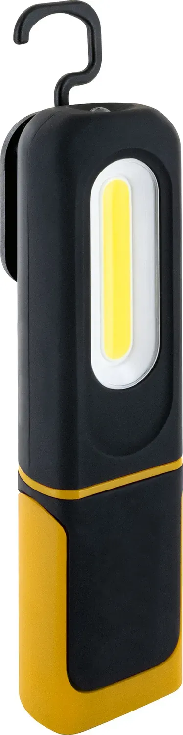 SCHWAIGER Lampada Lavoro LED COB con Gancio e Magnete Nera