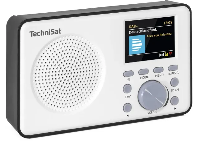 TechniSat Viola 2 C BT radio DAB portatile bianco nero