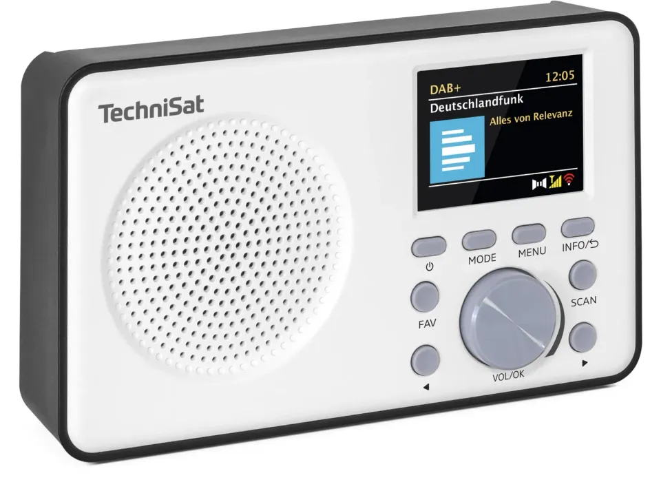 TechniSat Viola 2 C BT radio DAB portatile bianco nero