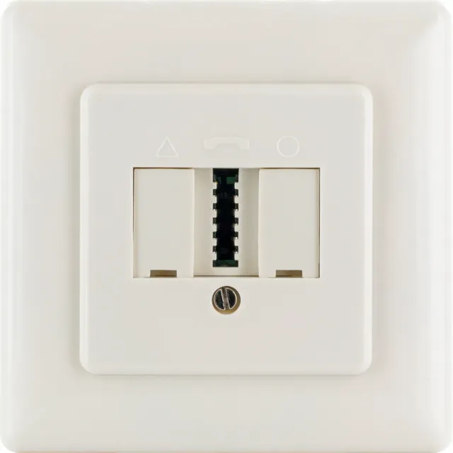 Schwaiger TDO presa telefonica da incasso 3x TST crema