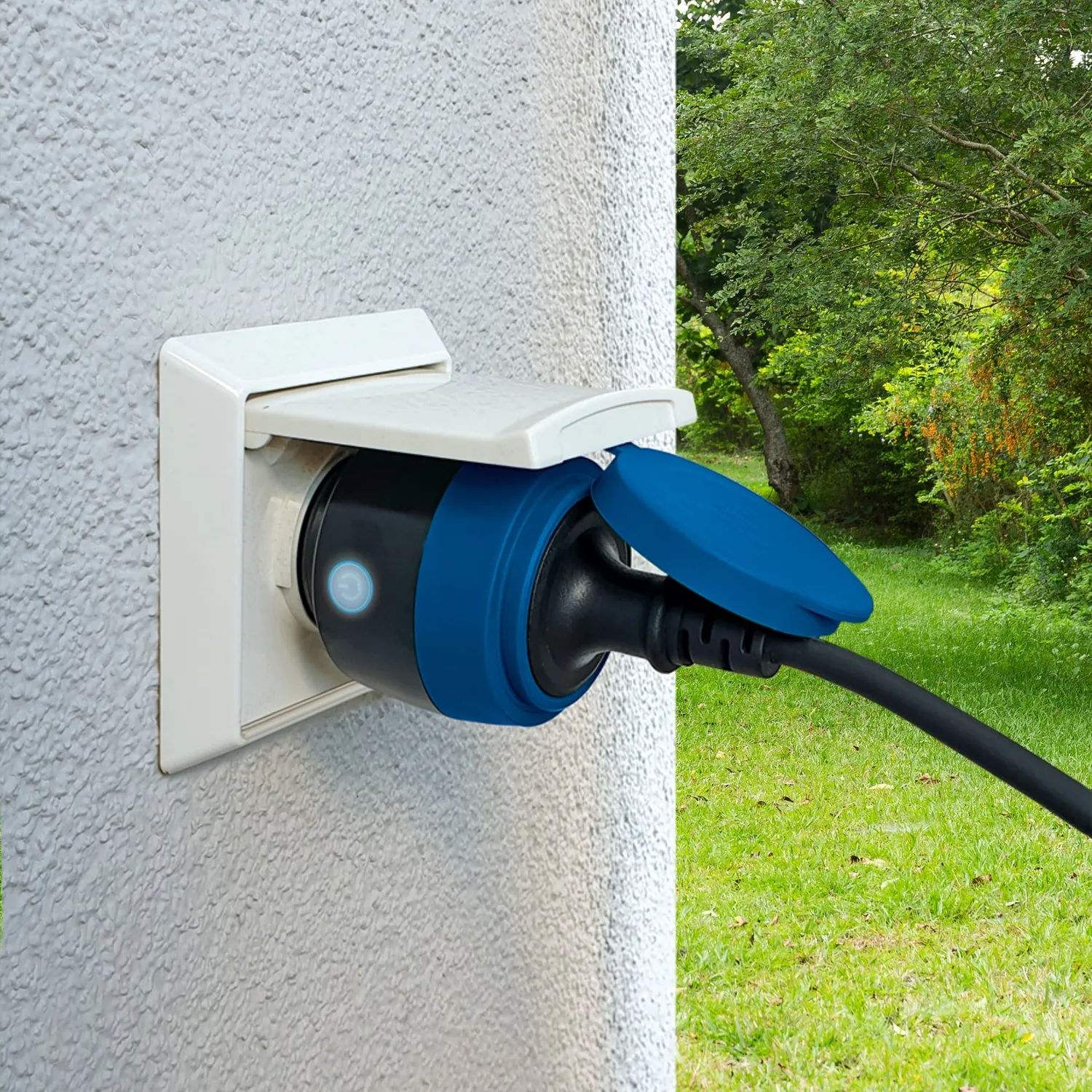 Schwaiger Presa Wifi Esterno IP44 con Misurazione Consumi