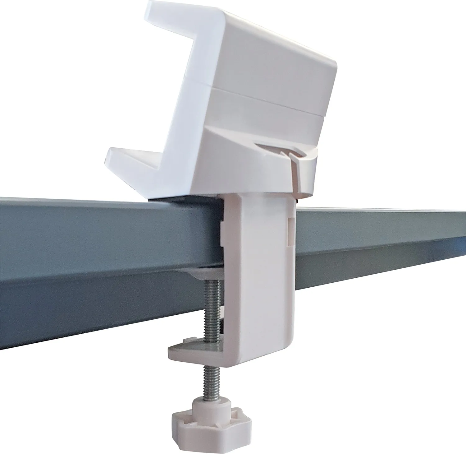Schwaiger supporto a morsetto per ciabatta bianco