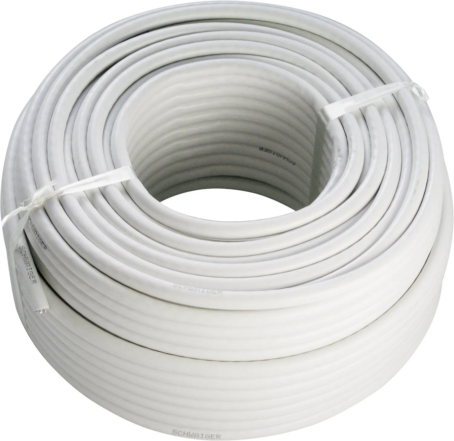 Schwaiger cavo coassiale SAT 90 dB 20 m bianco matassa