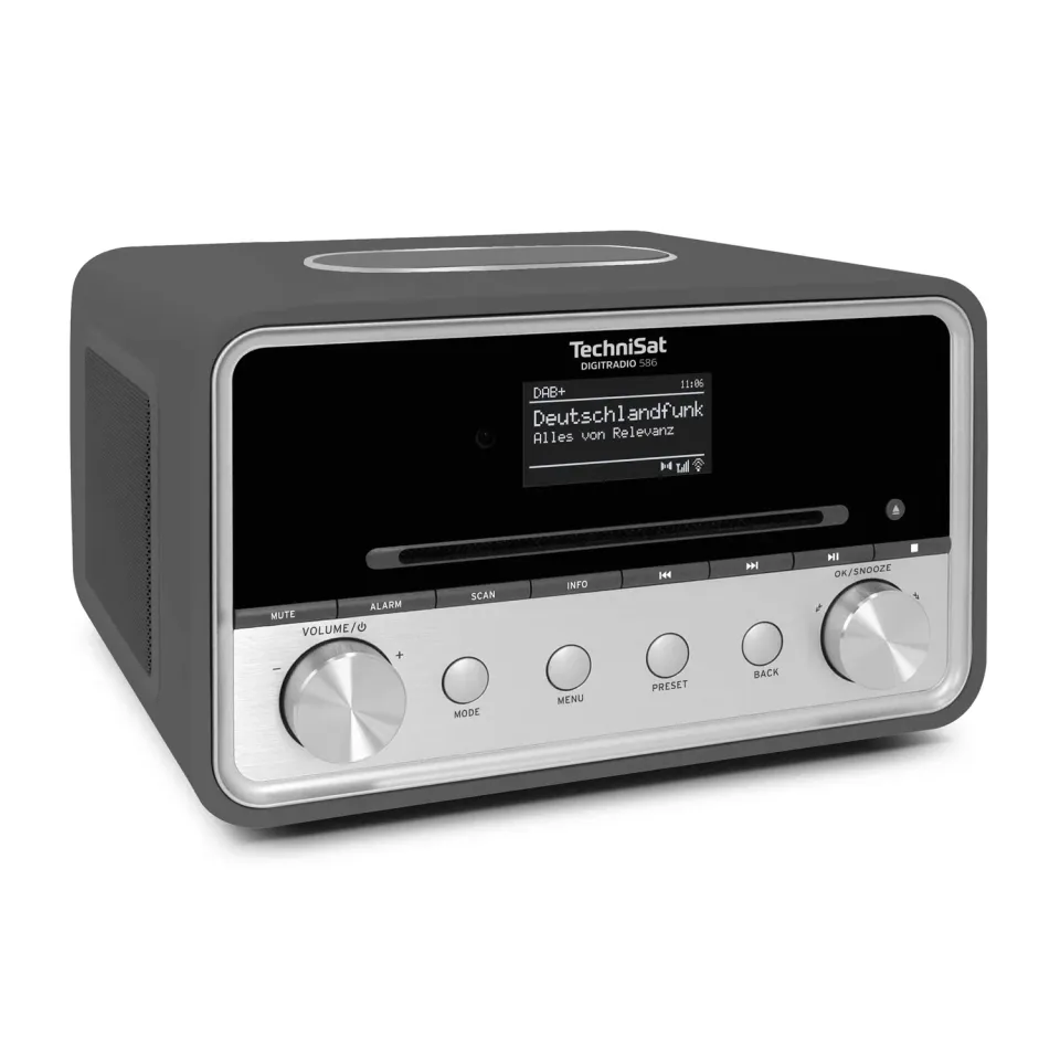 TechniSat DIGITRADIO 586 Radio ibrida argento CD Spotify USB
