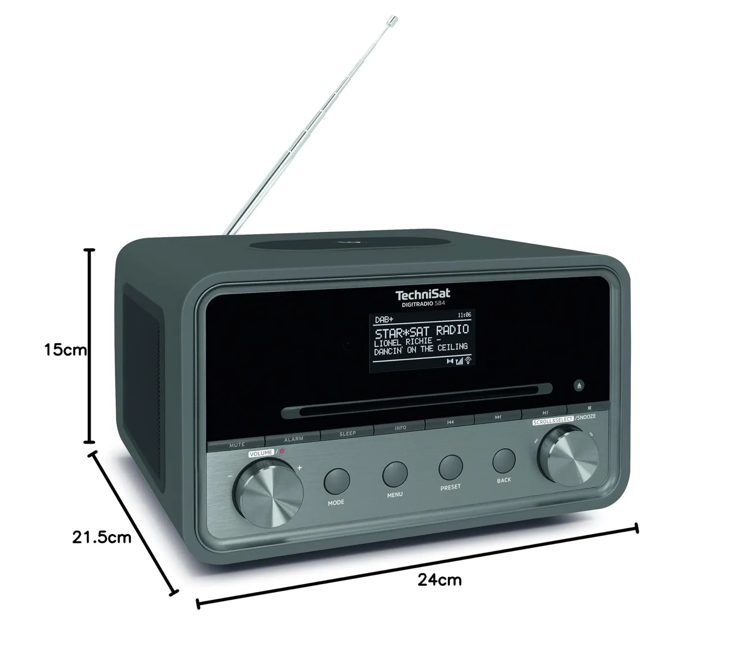 TechniSat DIGITRADIO 584 Radio stereo antracite CD Bluetooth