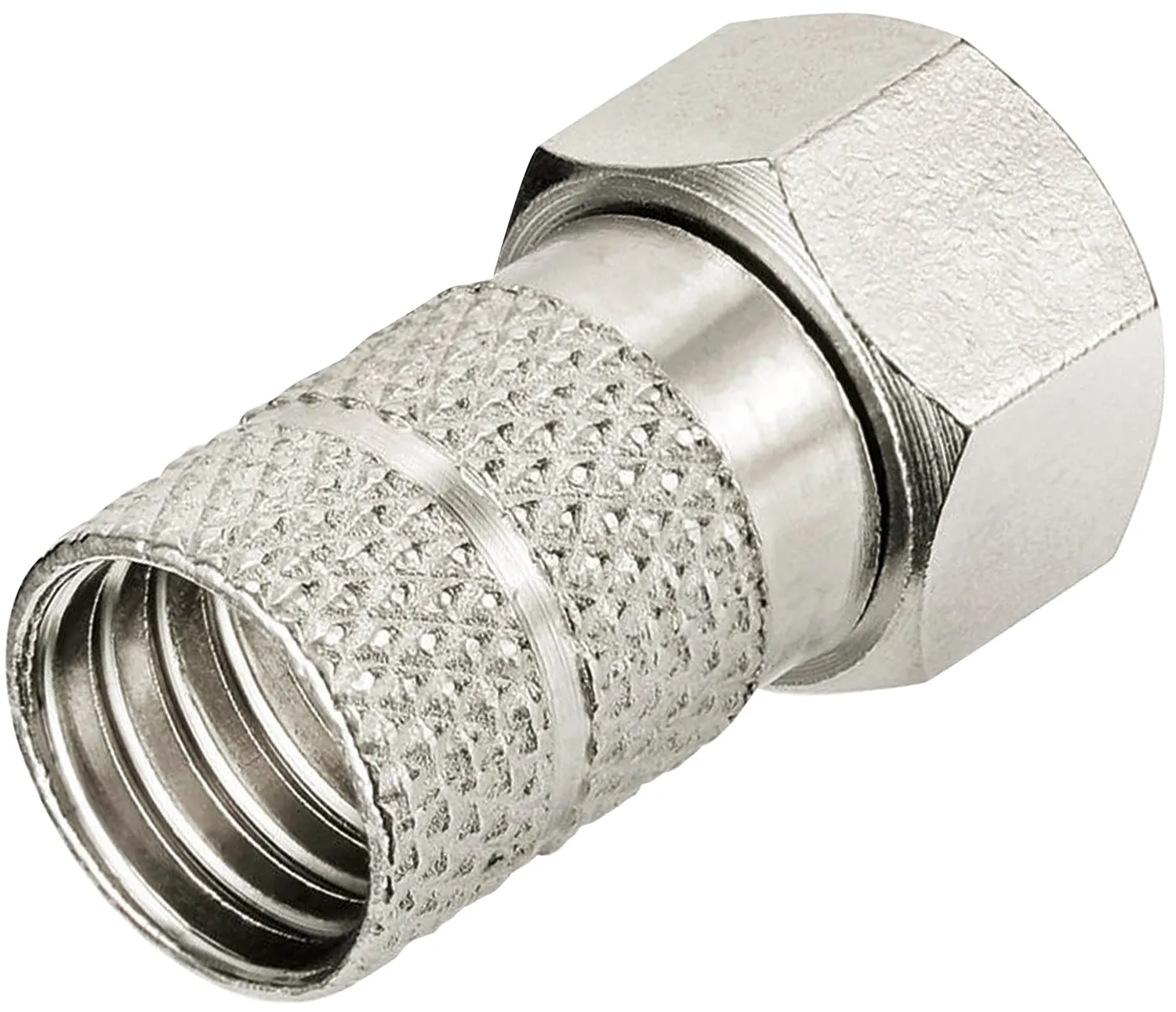 Schwaiger set 3 connettori F 8 mm cavo coassiale