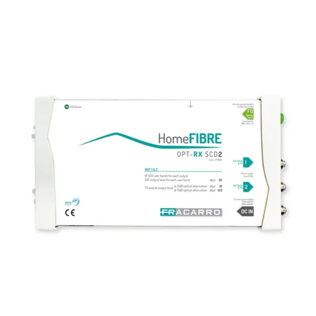 Fracarro OPT RX SCD2 ricevitore ottico 2 uscite dCSS