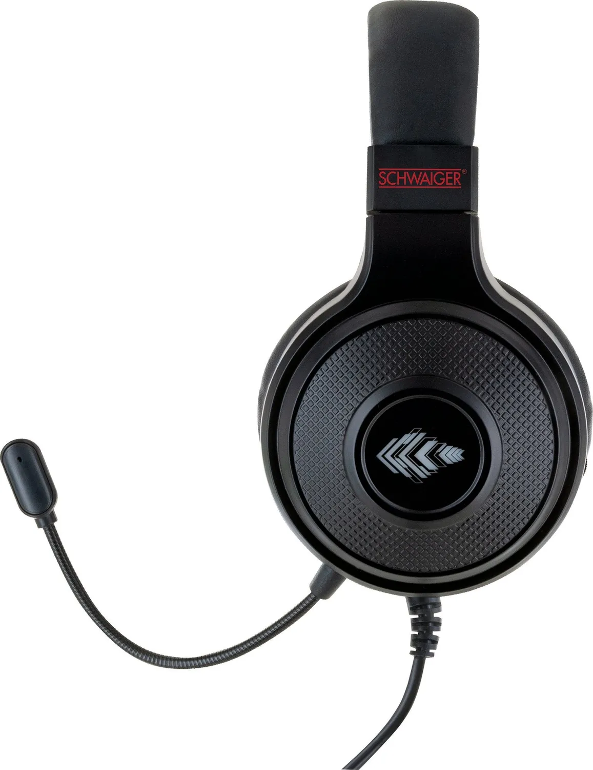 SCHWAIGER headset PC over-ear USB jack con microfono LED