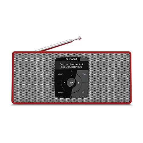 TechniSat DIGITRADIO 2 Radio Portatile DAB+ Rosso/Argento Bluetooth