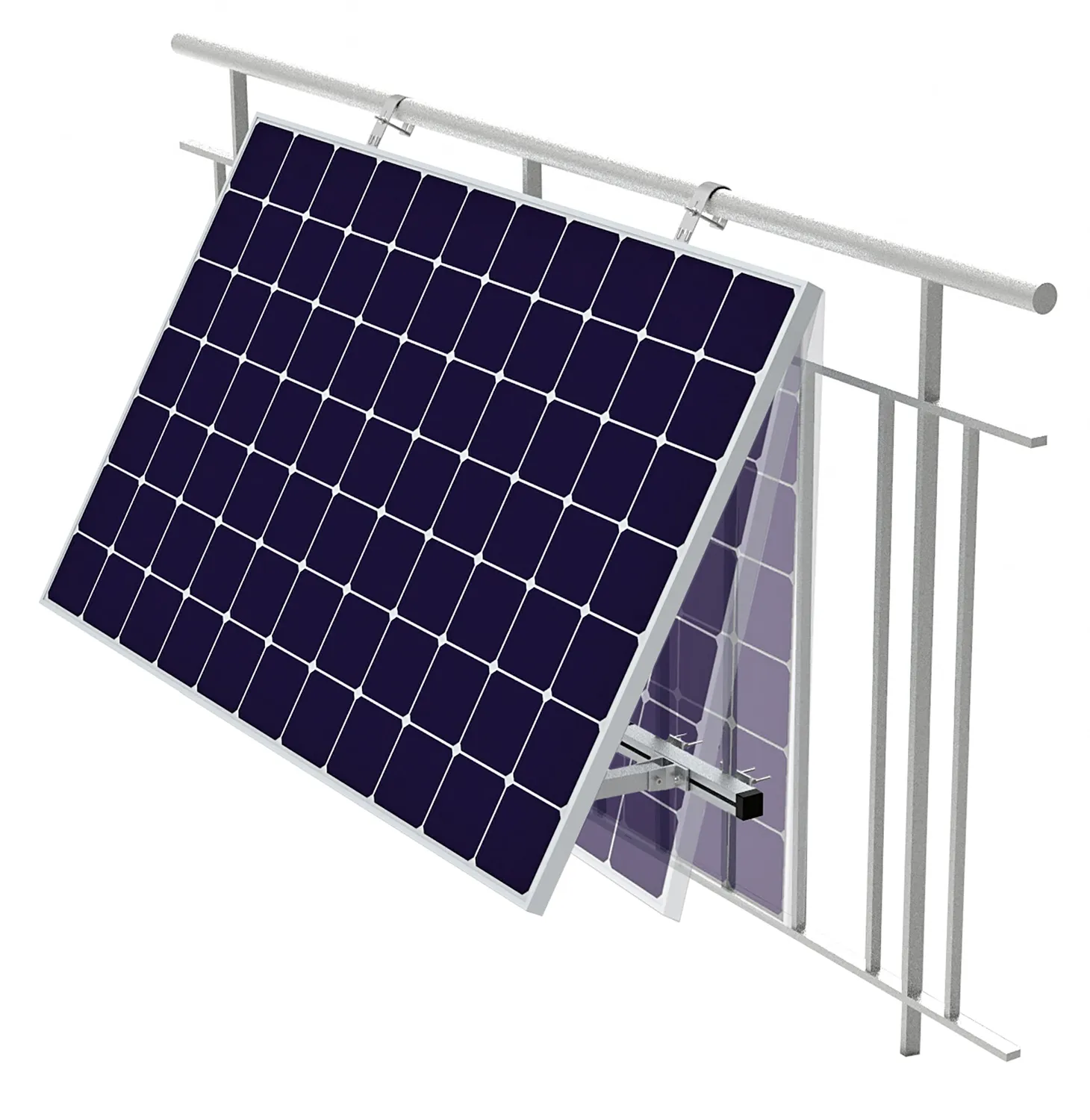Schwaiger SOGM0200 staffa ringhiera pannello solare argento 30 kg