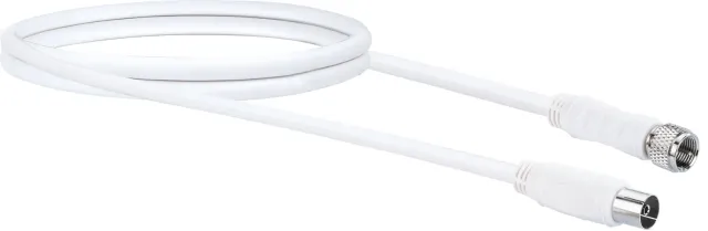 Schwaiger cavo antenna SAT F-IEC 1,5 m bianco 90 dB