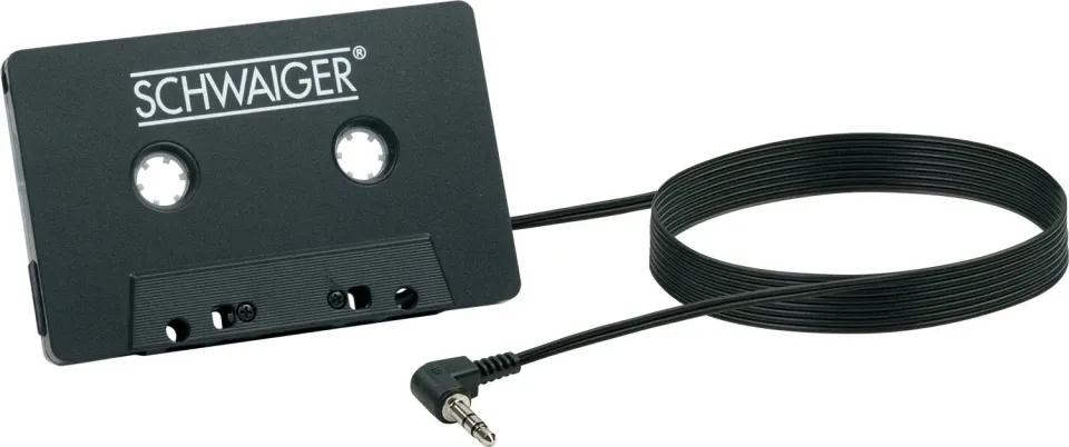 SCHWAIGER Adattatore cassetta auto jack 3,5 mm 0,8 m
