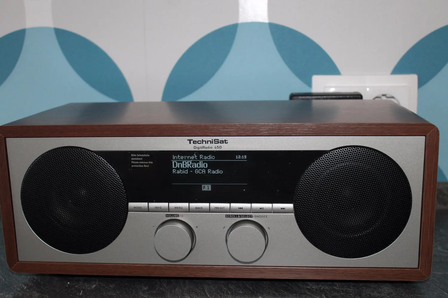 TechniSat DigitRadio 450 Boombox radio DAB+ bianco portatile
