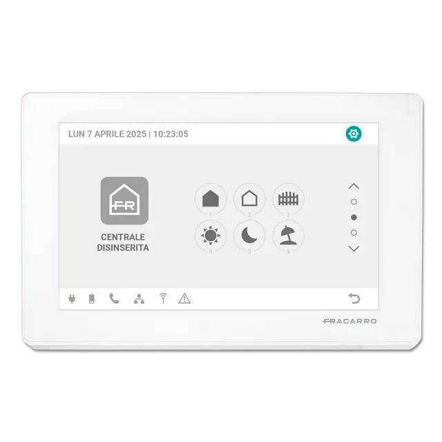 Fracarro T8 Touch Tastiera 7" Antintrusione Defender