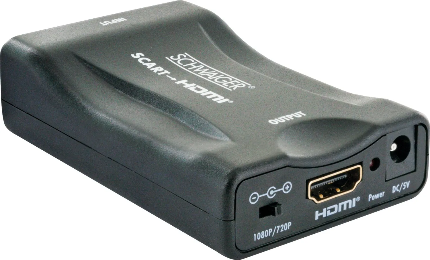 Schwaiger Convertitore SCART-HDMI Full HD 1080p nero