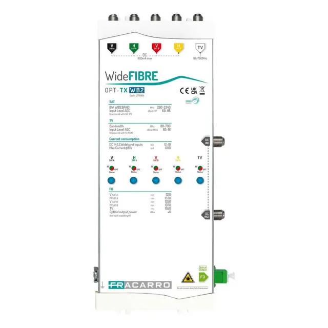 Fracarro OPT-TX WB2 trasmettitore fibra ottica wideband
