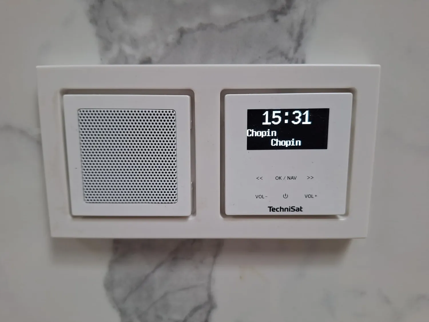 TechniSat DIGITRADIO UP 55 Radio DAB+ da incasso bianco Bluetooth
