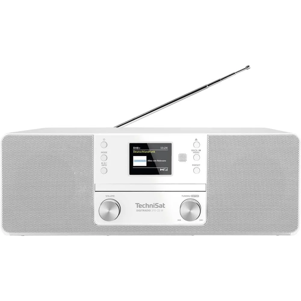 Technisat DigitRadio 370 CD BT radio DAB+ bianca con CD