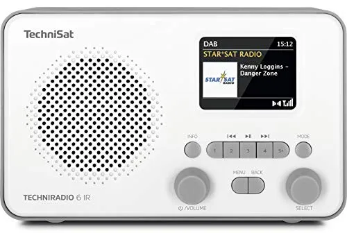 TechniSat TechniRadio 6 IR radio internet DAB+ grigio bianco