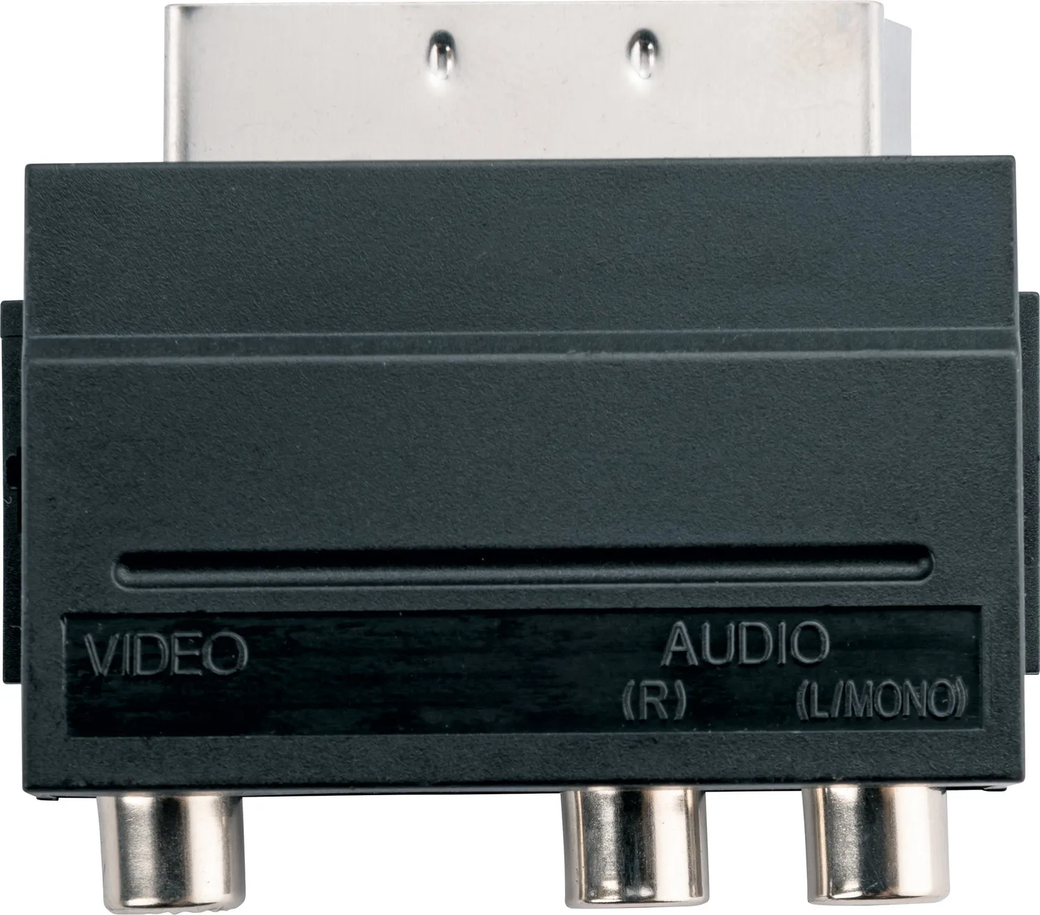 Schwaiger Adattatore AV IN Cinch-Scart nero per TV
